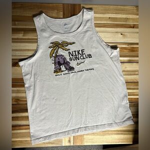 Nike Sun Club White Tank Top with Graphic